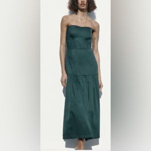 Zara Green Long Dress